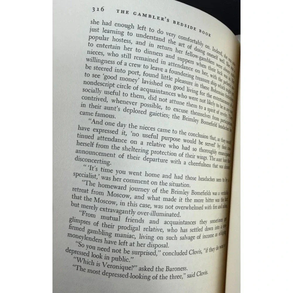 John K HUTCHENS The Gambler's Bedside Book 1977 Combo of Fiction & Nonfiction